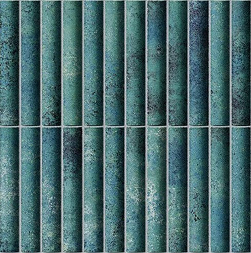 Digital Subway Tiles Code Bumpy Cosmo Forest (300x300mm)