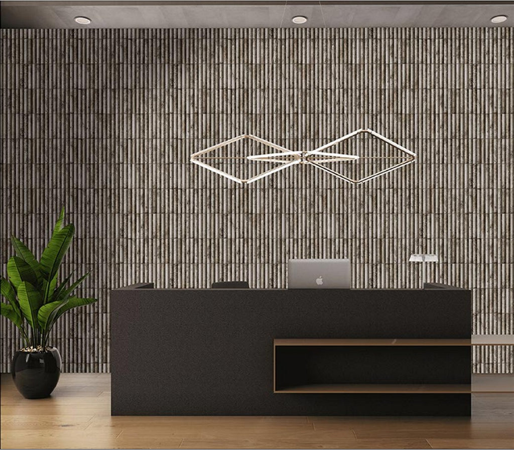 Digital Subway Tiles Code Bumpy Cosmo Gris (300x300mm)