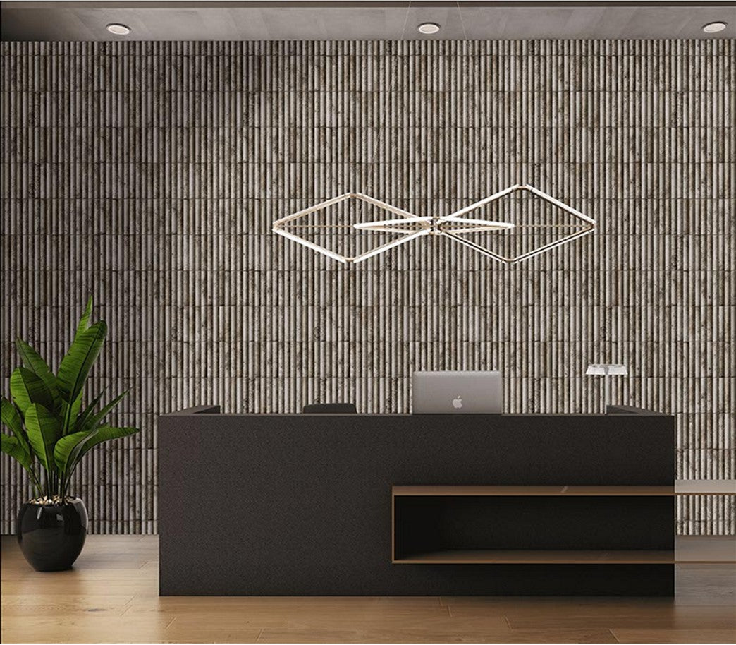 Digital Subway Tiles Code Bumpy Cosmo Gris (300x300mm)