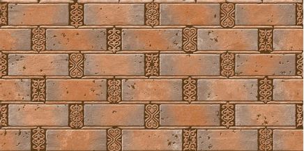 Digital Ceramic Tiles Code China brick 06 (300x6000 mm) High Depth