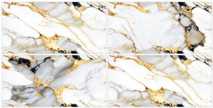 Digital Vitrified Tiles Code Crenz Gold (600x1200 mm) Carving Endless