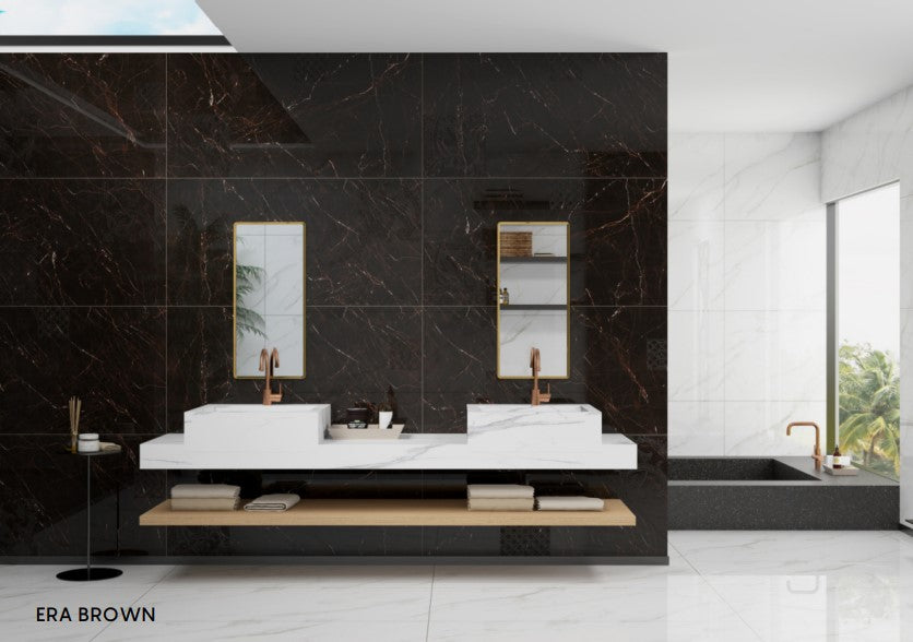 Digital Vitrified Tiles Code Era Brown (600x1200 mm) High Glossy