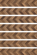 Digital Wooden Tiles Code Chevron Natural (200x1200mm)