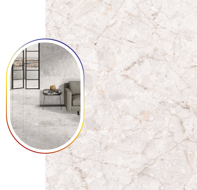 Full Body Tiles Code Foster Grey (1200x1800 mm) Glossy 15MM