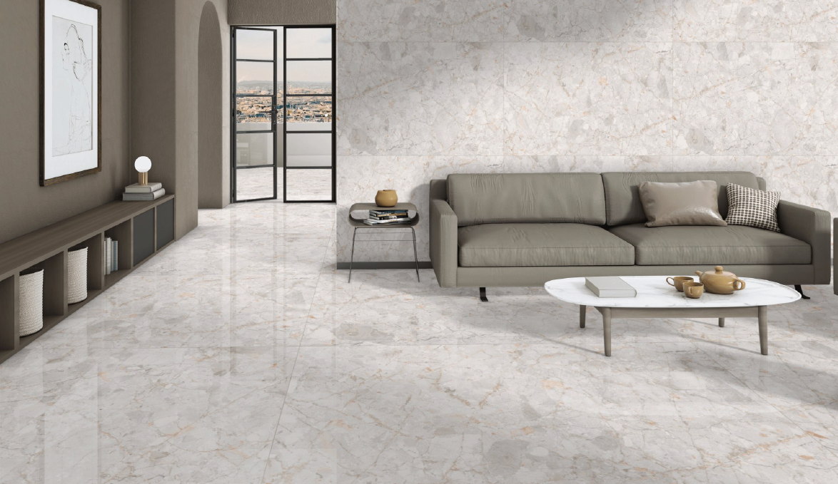 Full Body Tiles Code Foster Grey (1200x1800 mm) Glossy 15MM