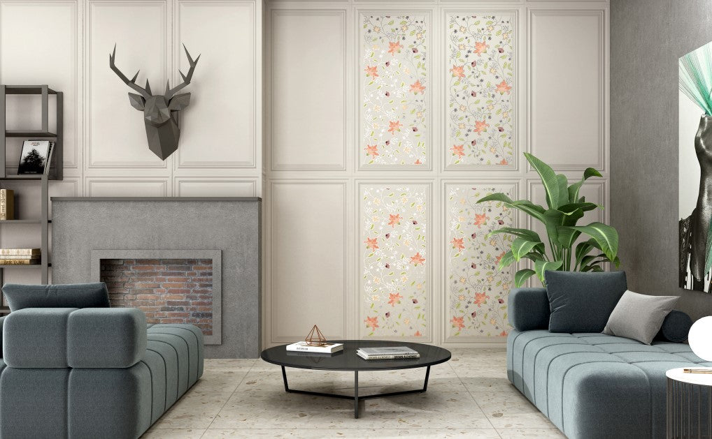 Digital Vitrified Tiles Code Framora Bone Decor-7 (600x1200 mm)