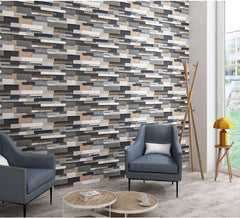 Digital Ceramic Tiles Code Harmony Black & White (300x6000 mm) High Depth