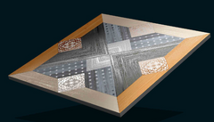 Digital Vitrified Carving Tiles Code Imperial Wood-8 (600x600 mm) Carving
