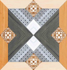 Digital Vitrified Carving Tiles Code Imperial Wood-8 (600x600 mm) Carving