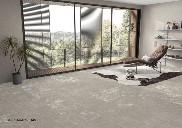 Digital Vitrified Tiles Code Jurassico Crema  (600x1200 mm)