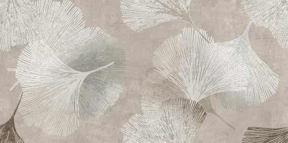 Digital Vitrified Tiles Code Jurassico Crema Decor (600x1200 mm)