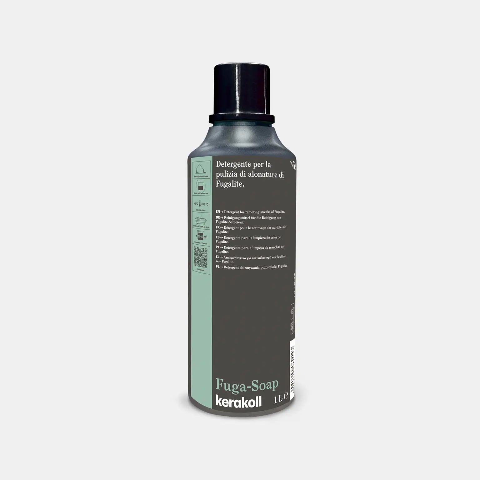 Clean and maintain tiles effortlessly with Kerakoll Fuga-Soap Eco (1L). Perfect for removing grout residues from porcelain, ceramic, and natural stone.