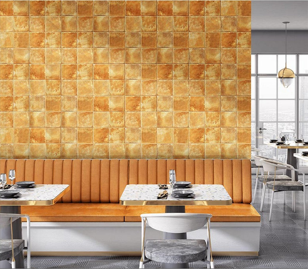 Digital Subway Tiles Code Kenzo Cosmo Mustard (300x300mm)