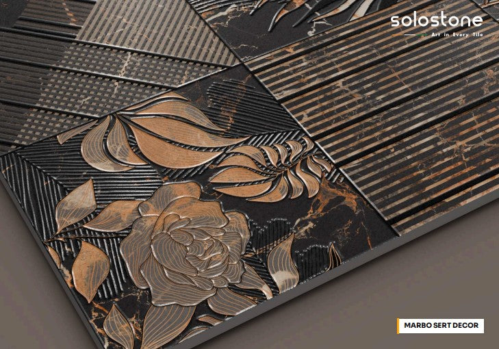 Digital Vitrified Tiles Code Marbo Sert Decor (600x1200 mm)