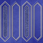 Digital Subway Tiles Code Picket Cosmo Sapphire (300x300mm)