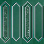 Digital Subway Tiles Code Picket Cosmo Teal (300x300mm)