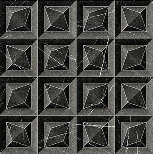 Digital Subway Tiles Code Prism Cosmo Black (300x300mm)