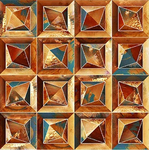 Digital Subway Tiles Code Prism Cosmo Russet (300x300mm)