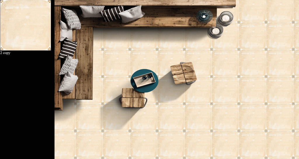 Digital Moroccan Tiles Code Raavi Beige (300x300mm)