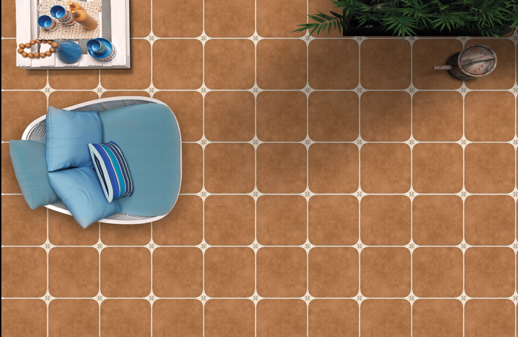 Digital Moroccan Tiles Code Raavi Brown (300x300mm)