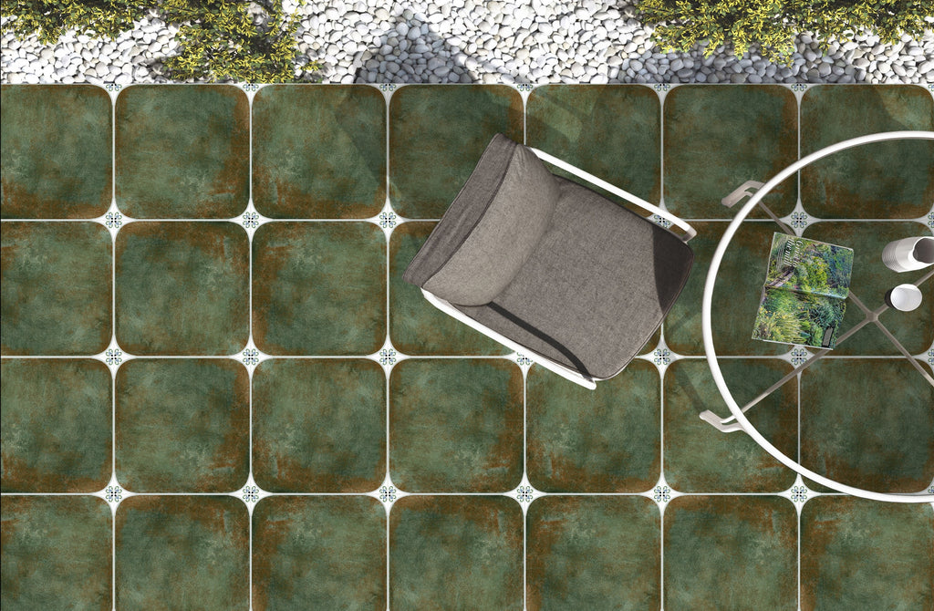 Digital Moroccan Tiles Code Raavi Green (300x300mm)