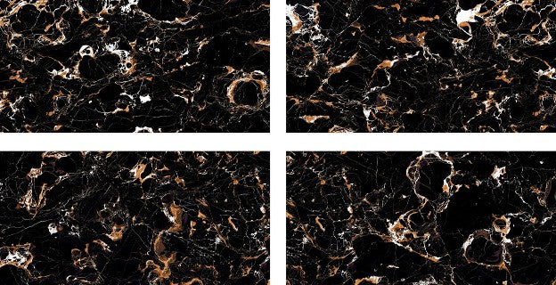 Digital Vitrified Tiles Code Saffron Black Endless (600x1200 mm) High Glossy