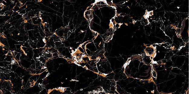 Digital Vitrified Tiles Code Saffron Black Endless (600x1200 mm) High Glossy