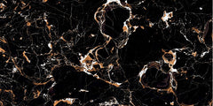 Digital Vitrified Tiles Code Saffron Black Endless (600x1200 mm) High Glossy