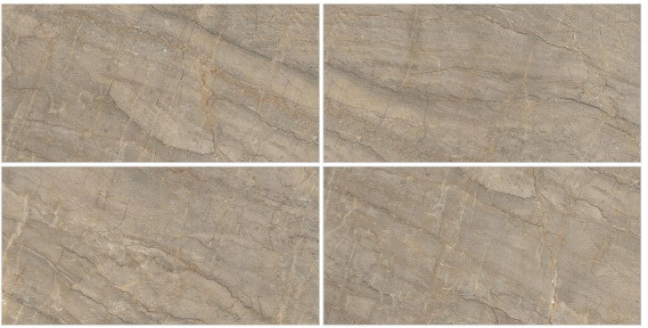 Digital Vitrified Tiles Code Sagon Brown (600x1200 mm) Carving Endless