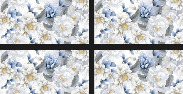 Digital Vitrified Tiles Code Satvario Silver Decor  (600x1200 mm) Glossy