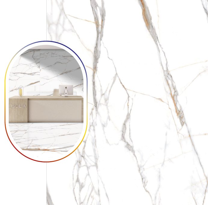 Digital Vitrified Tiles Code Soul white (1200x1800 mm) Glossy