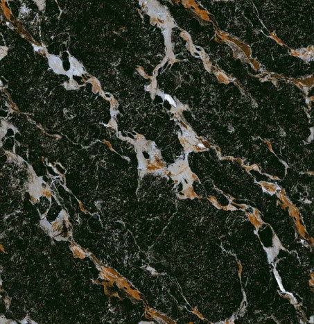 Digital Vitrified Carving Tiles Code Sparkle Black (600x600 mm) Carving