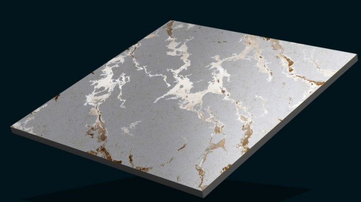 Digital Vitrified Carving Tiles Code Sparkle Gold (600x600 mm) Carving