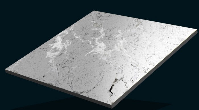 Digital Vitrified Carving Tiles Code Sparkle White (600x600 mm) Carving