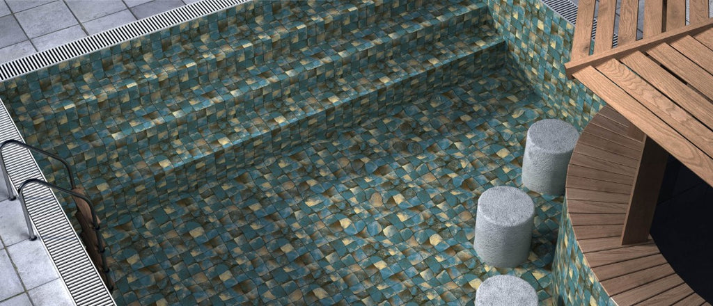 Digital Swimming Pool Tiles Code Squara-01 (300x300mm)