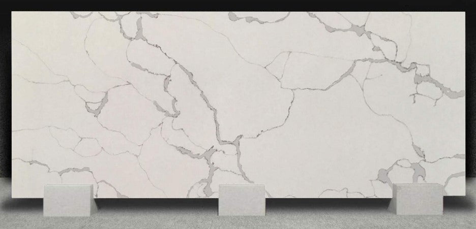 Kitchen Quartz Slab Camrola Code Statuario Calacatta