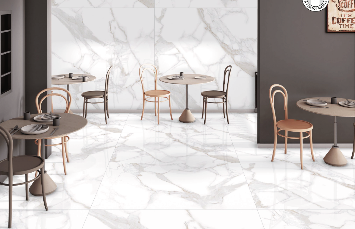 Digital Vitrified Tiles Code Staturio Violla (1200x1800 mm) Glossy