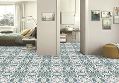 Digital Porcelain Tiles Code Peacock Aqua (600x600 mm) Matt