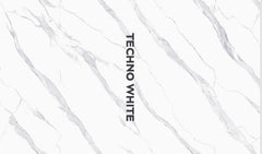 Digital Vitrified Tiles Code Techno White Endless (600x1200 mm) Glossy