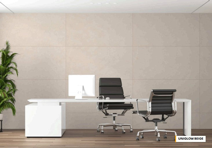 Digital Vitrified Tiles Code Uniglow Beige  (600x1200 mm)