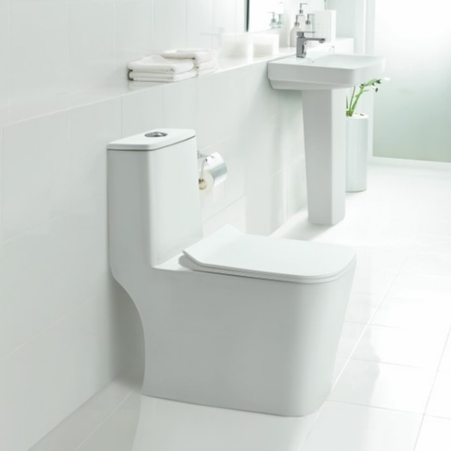 Cera Charm 6D One Piece Western Toilet Commode (White) - S1013239