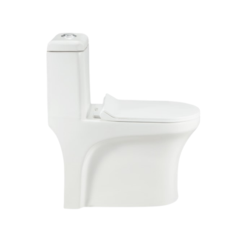 Cera Cimba 225 mm S Trap One Piece Commode S1013163 | Premium Rimless Single Piece Western Toilet
