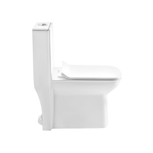 Cera Chanel Rimless One Piece Commode | Premium Single Piece Floor Mounted Western Toilet (S/Trap)