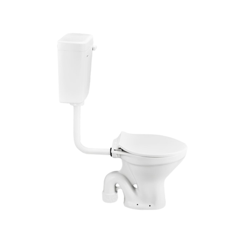 Cera Conventional Pro SF S Trap EWC S1059103 | Floor Mounted Western Toilet Set with Flush Tank and Seat Cover