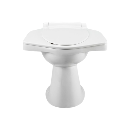 Cera Universal P Trap EWC S1053107 | Floor Mounted Western Toilet with Seat Cover