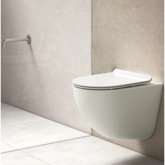 Cera Carnival Rimless Wall hung EWC with Duroplast slim seat cover