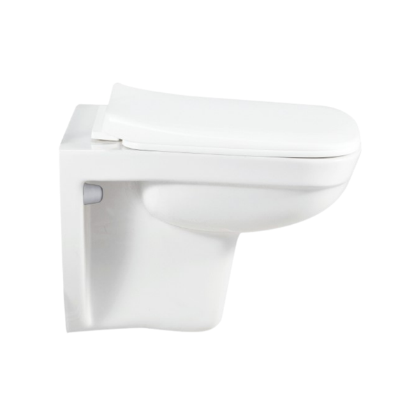 Cera Campbell Mini Wall hung EWC with slim soft close seat cover