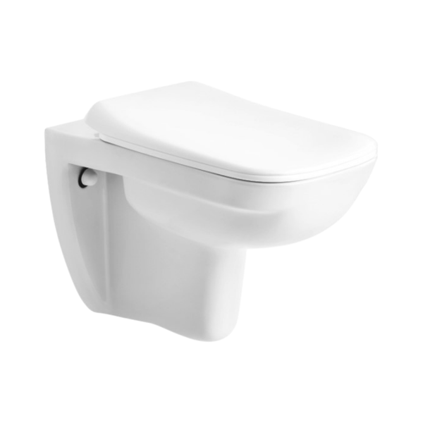 Cera Campbell Mini Wall hung EWC with slim soft close seat cover