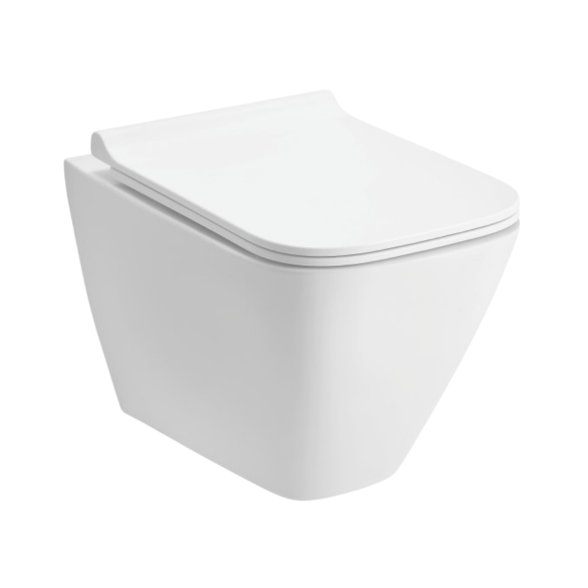 Cera Casper Rimless wall hung EWC with duroplast slim seat cover