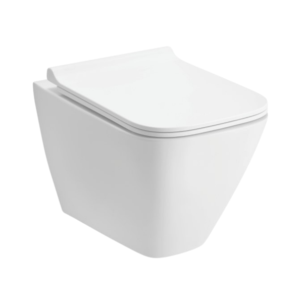 Cera Casper Rimless wall hung EWC with duroplast slim seat cover